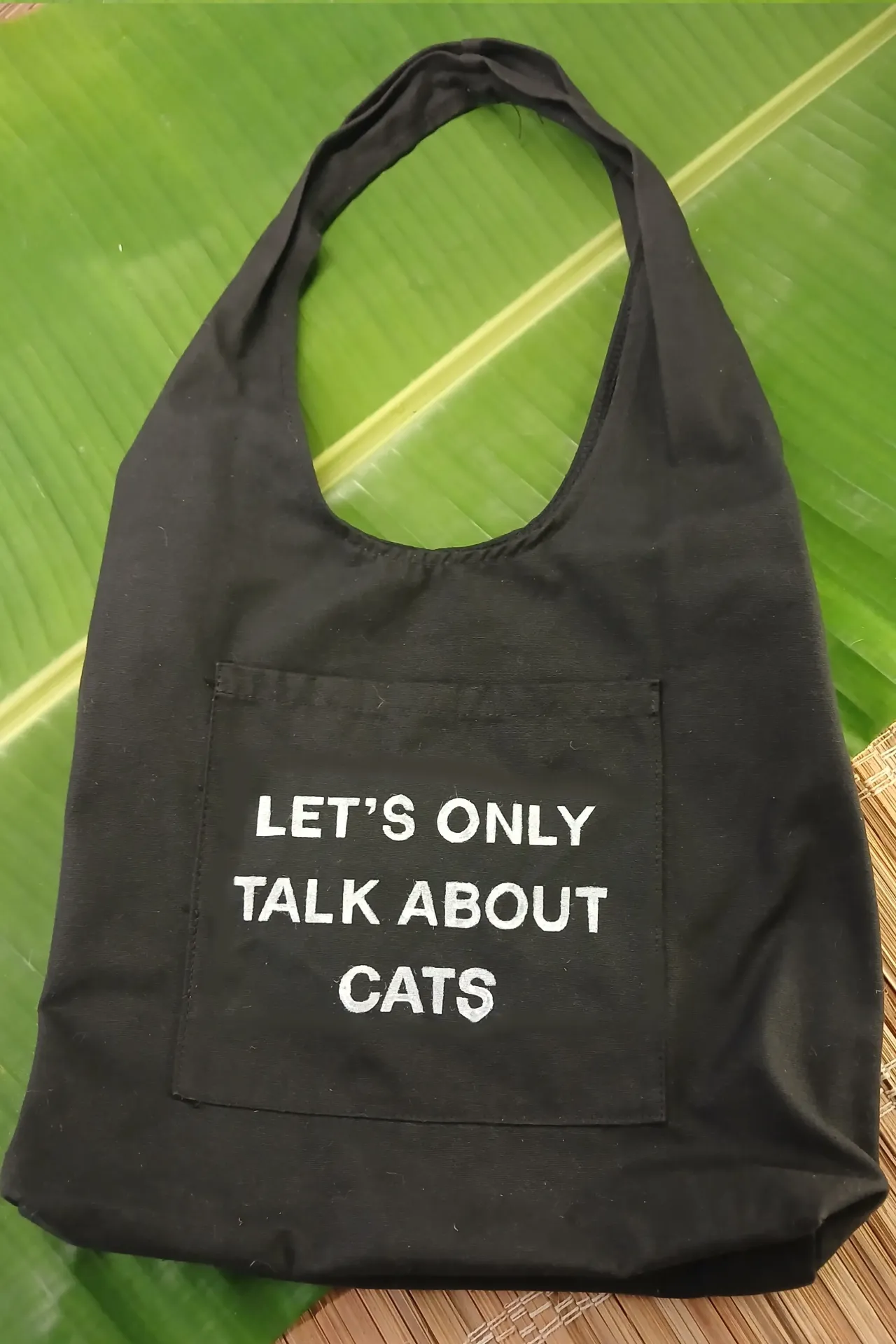 Shoulder Bag Let’s Only Talk About Cats